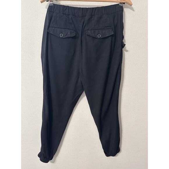 Torrid Premium Sz 14 Black Tie Waist Pants Ankle Capri Drawstring Joggers Casual - Picture 10 of 11